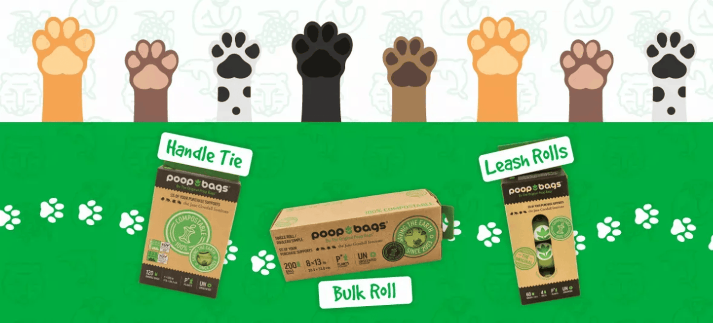 Eco-Friendly Compostable Handle Tie Dog Waste Bags