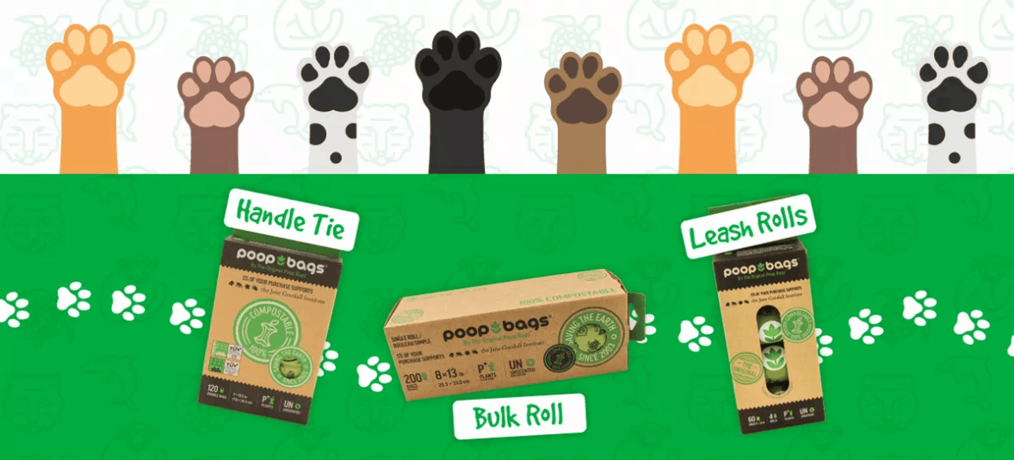 Eco-Friendly Compostable Handle Tie Dog Waste Bags