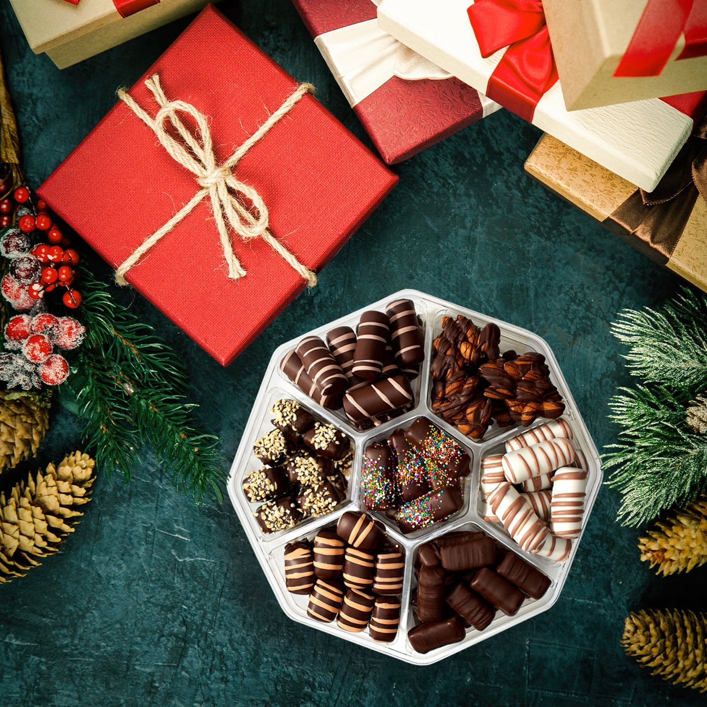 Gourmet Assorted Chocolate Gift Set, Kosher, Dairy Free.