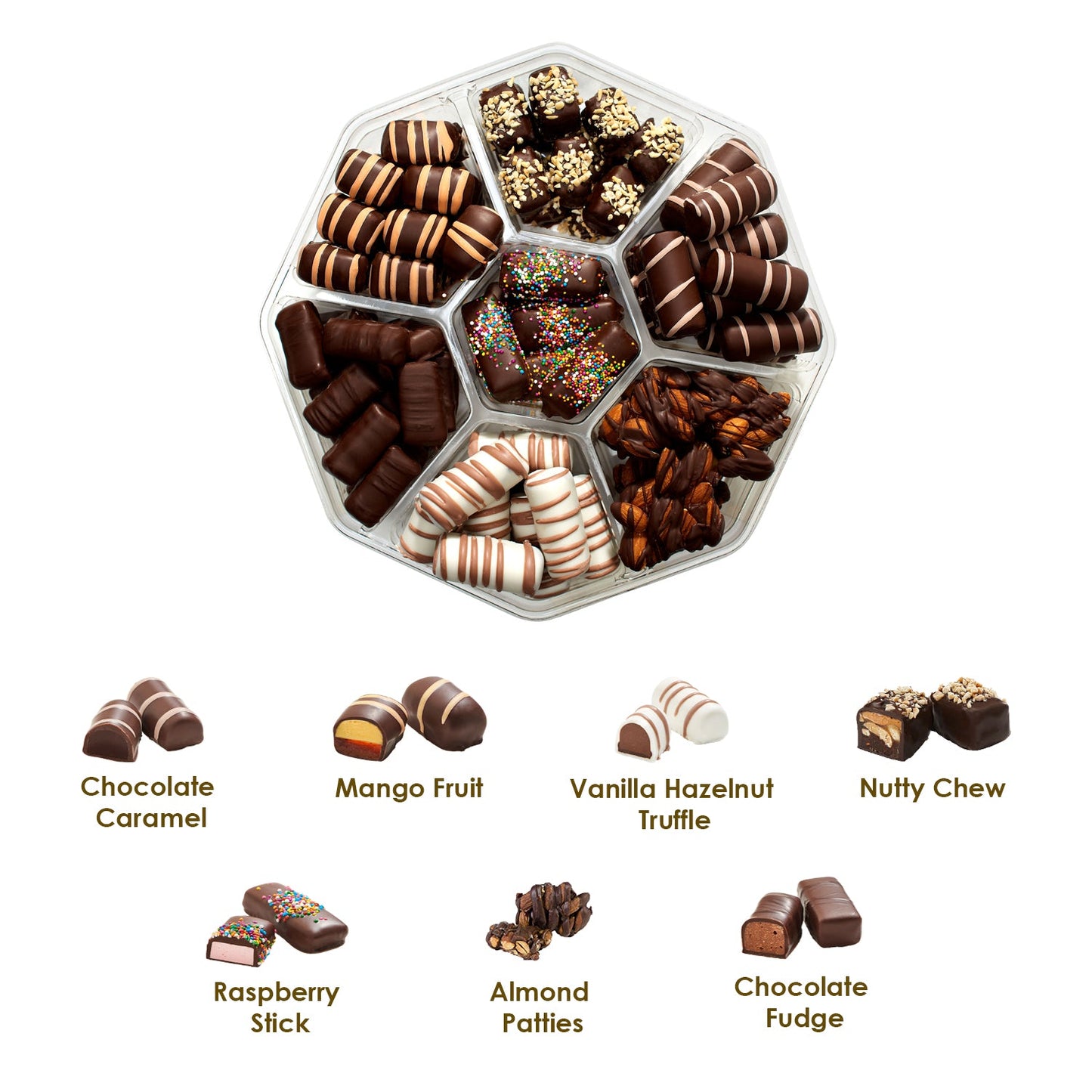 Gourmet Assorted Chocolate Gift Set, Kosher, Dairy Free.
