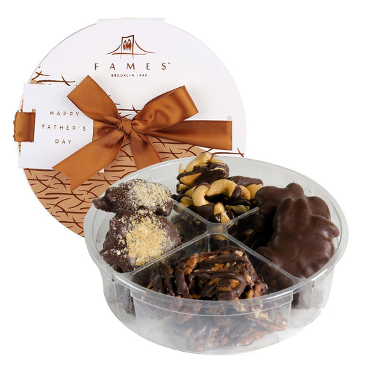 Chocolate Nut Clusters Gift Assortment, Dairy Free, Kosher.