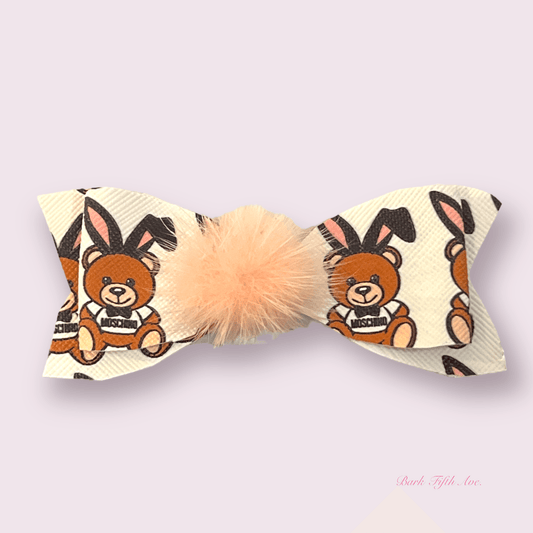 Pawchino Elegant Vegan Leather Dog Hair Barrette
