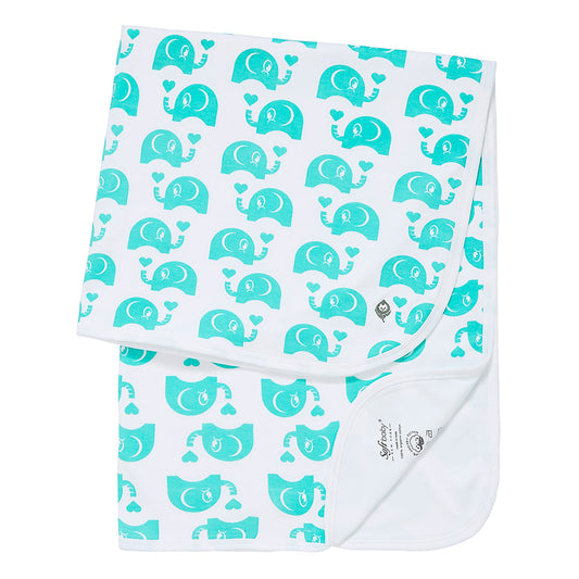 The Green Elephant -  Blanket - 100% Organic