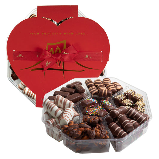 Valentine's Day Handcrafted Chocolate Gift Assortment - Kosher, Dairy