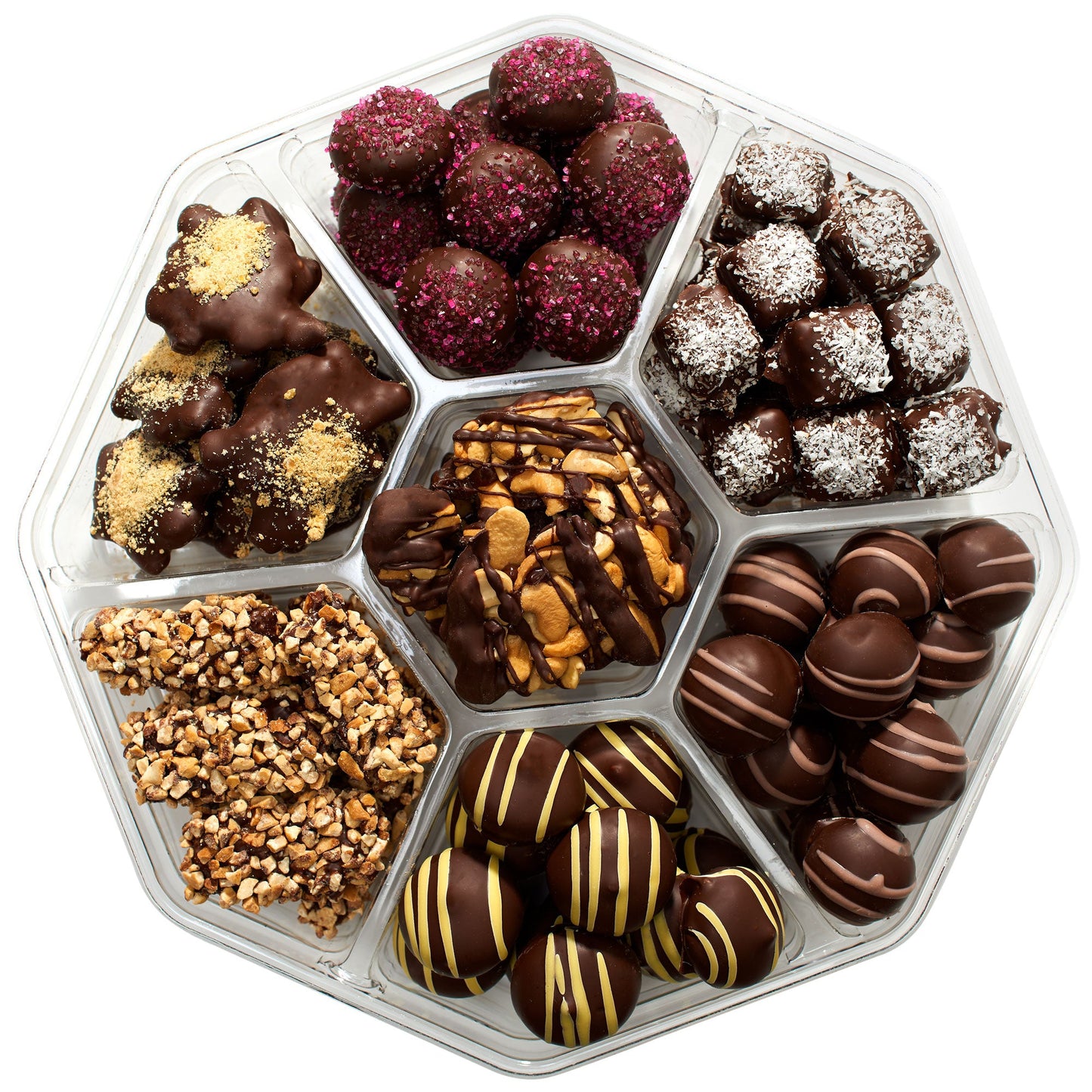 Fames Seventh Heaven Holiday Cashew Assortment, Kosher, Dairy Free.