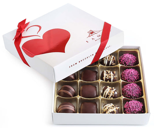Fames Assorted Chocolate Gift Box, 16 Count, Kosher, Dairy free