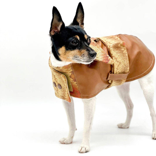 DCNY Adjustable Vegan Faux Leather Southwest Coat